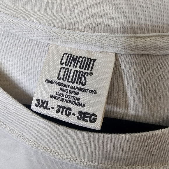 Comfort Colors Freedom‎ Eagle Graphic Tee Shirt Plus Womens 3X Ivory Cream Red - Picture 6 of 7